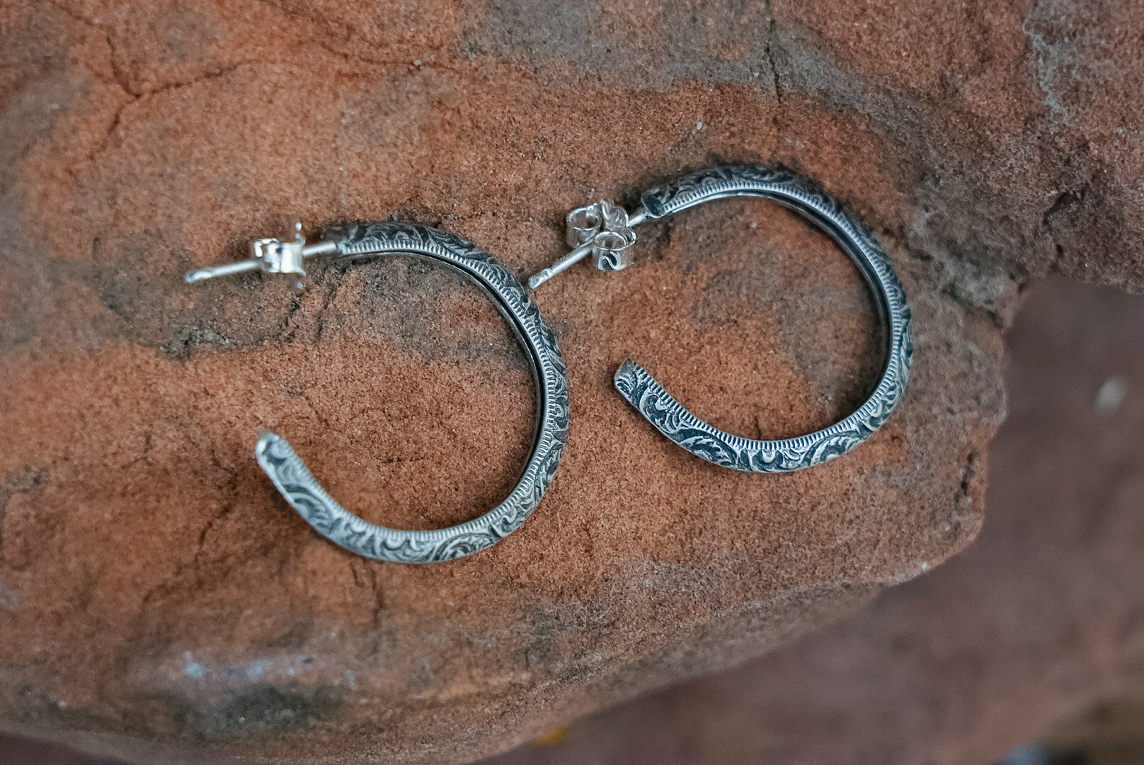 Crooked Trails Silver | Blossom Hoops