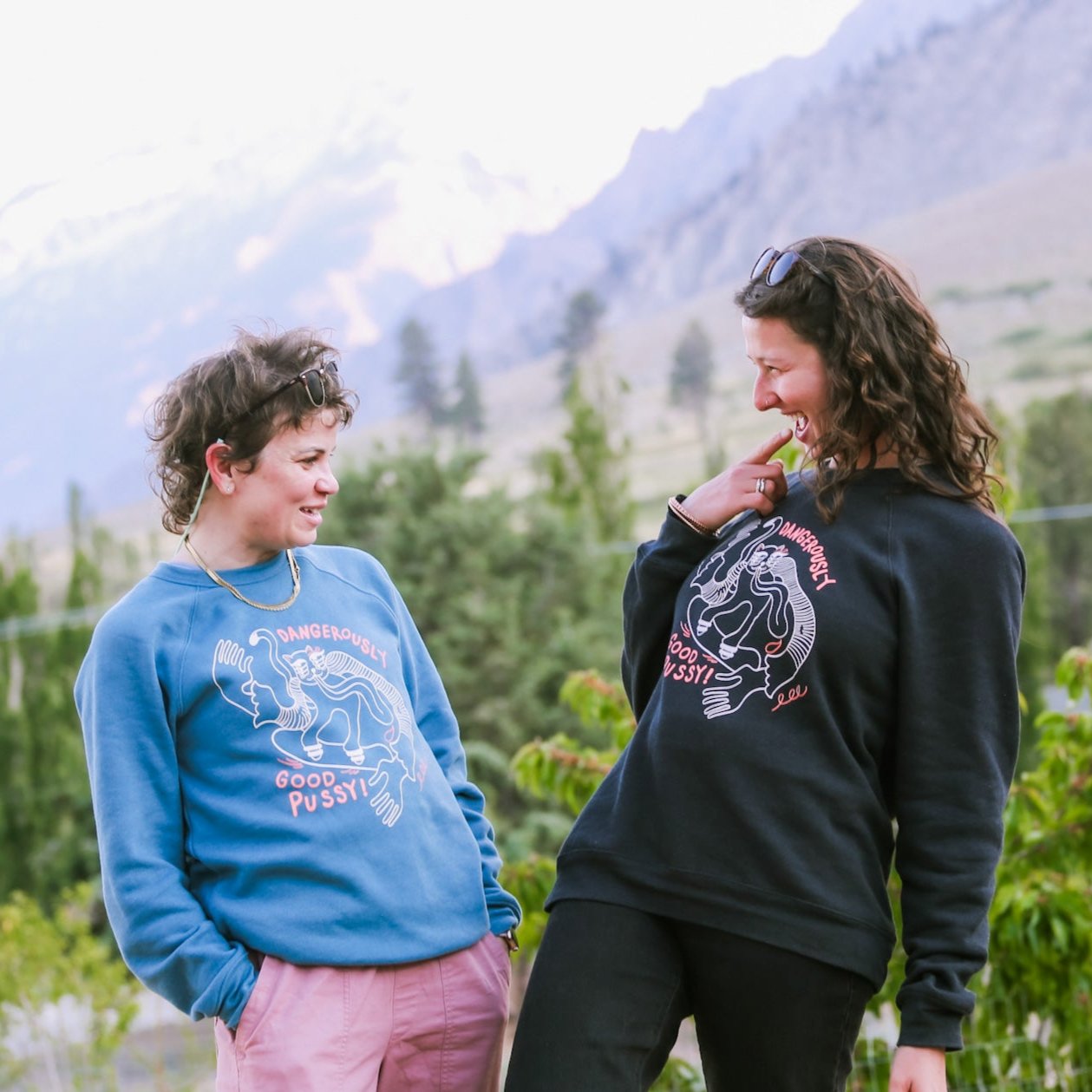 Dangerously Good Pussy | Black Crewneck