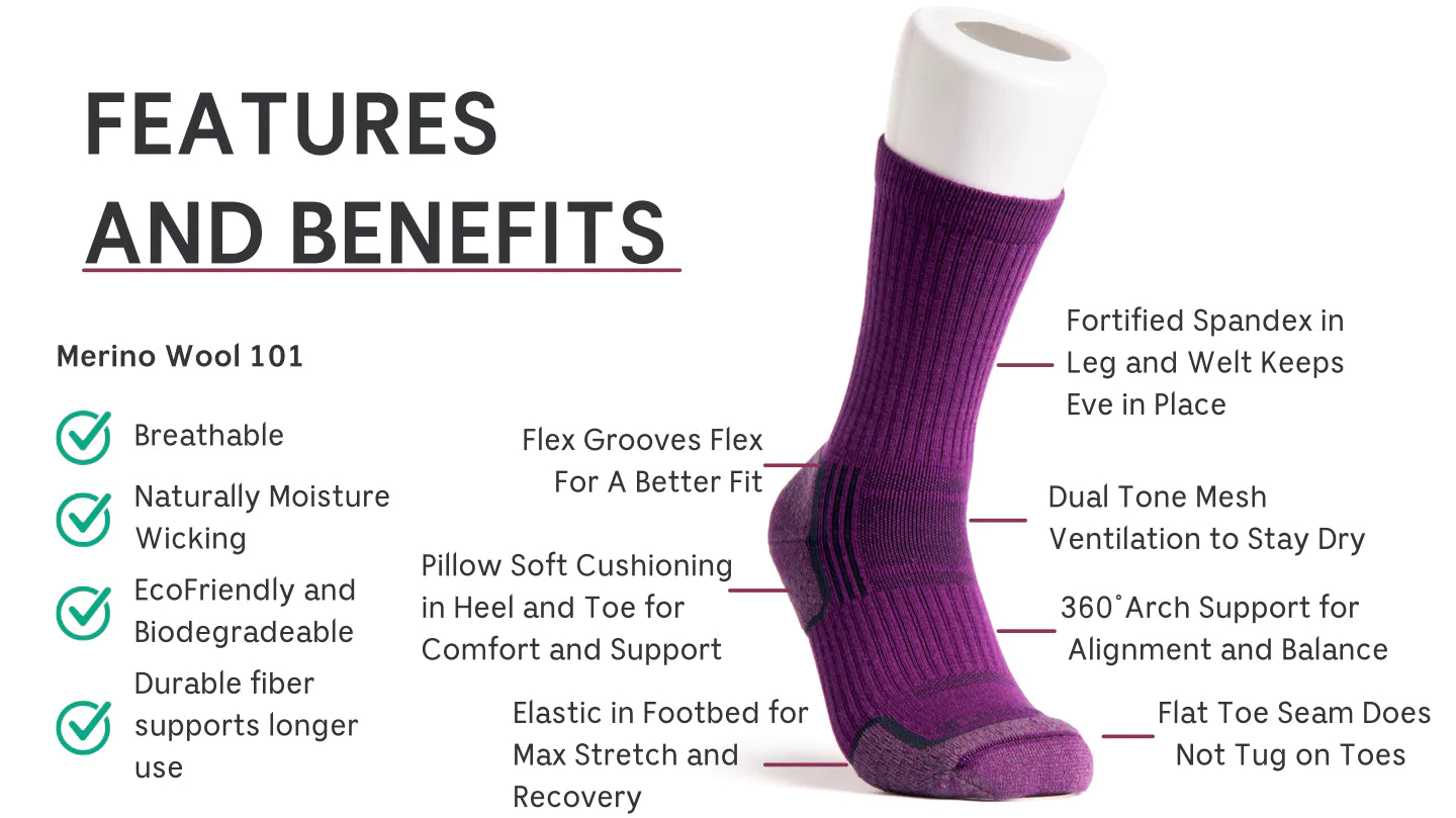 Tough Cutie Wool Hiker Socks