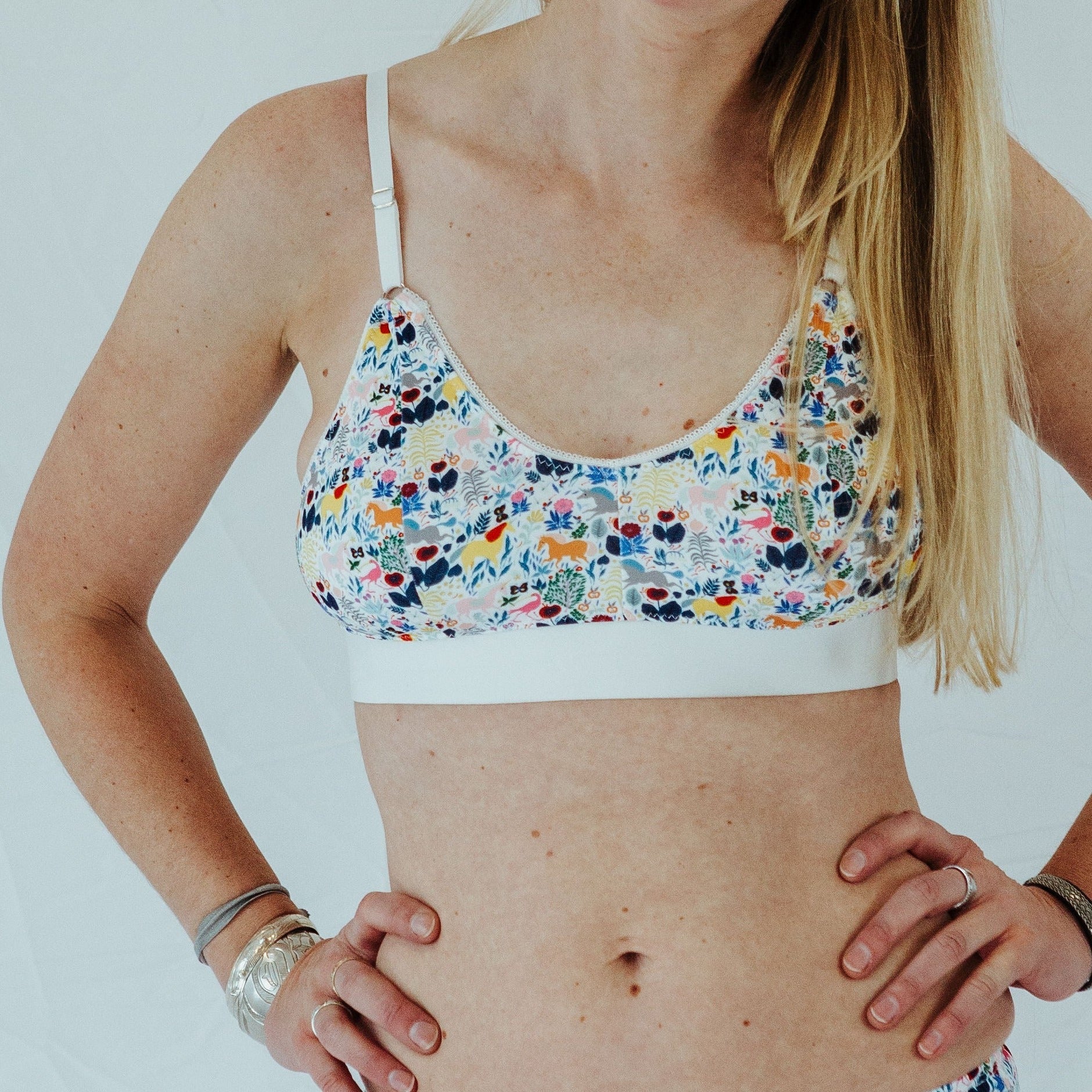 SWOOP | Unicorn Garden Print Bra