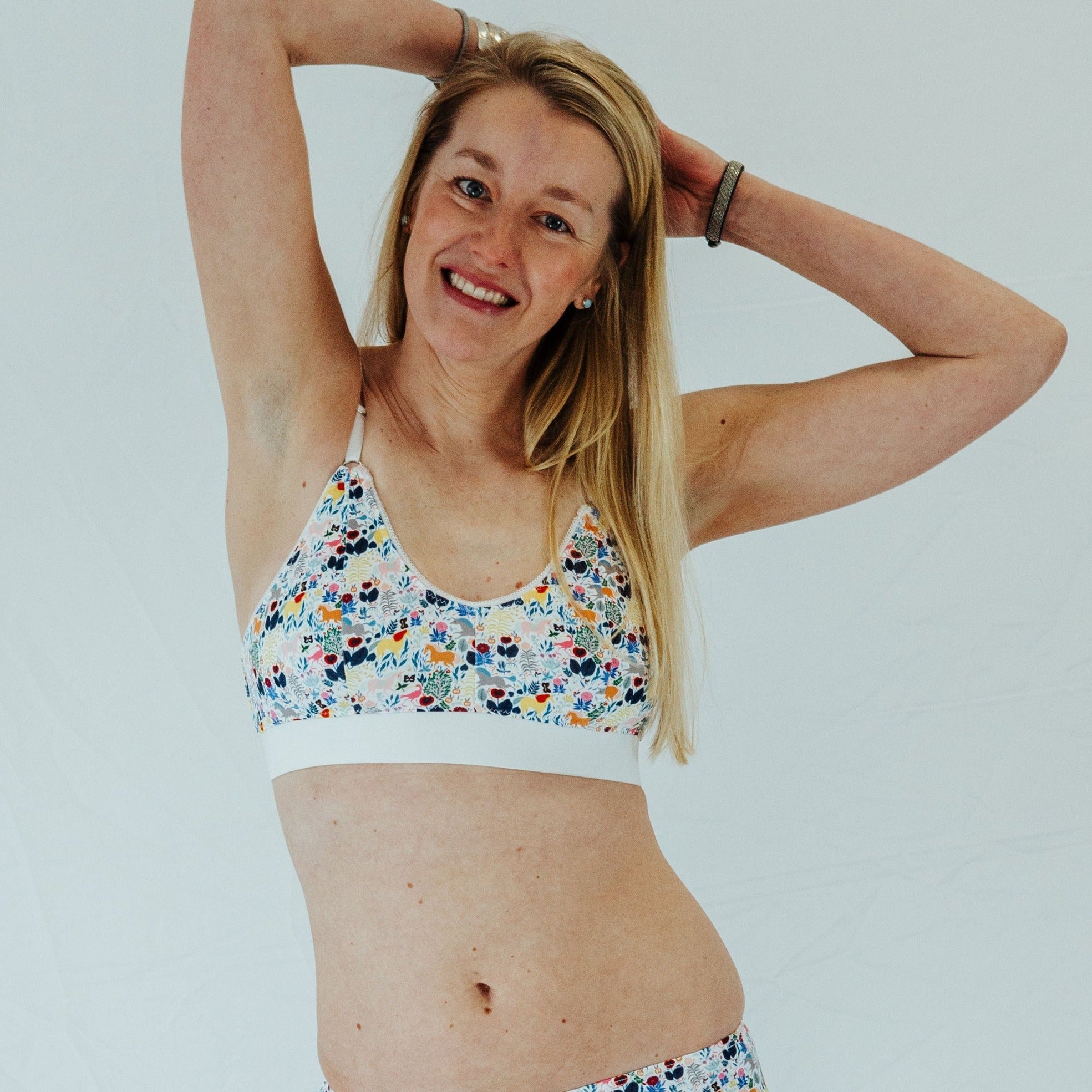SWOOP | Unicorn Garden Print Bra