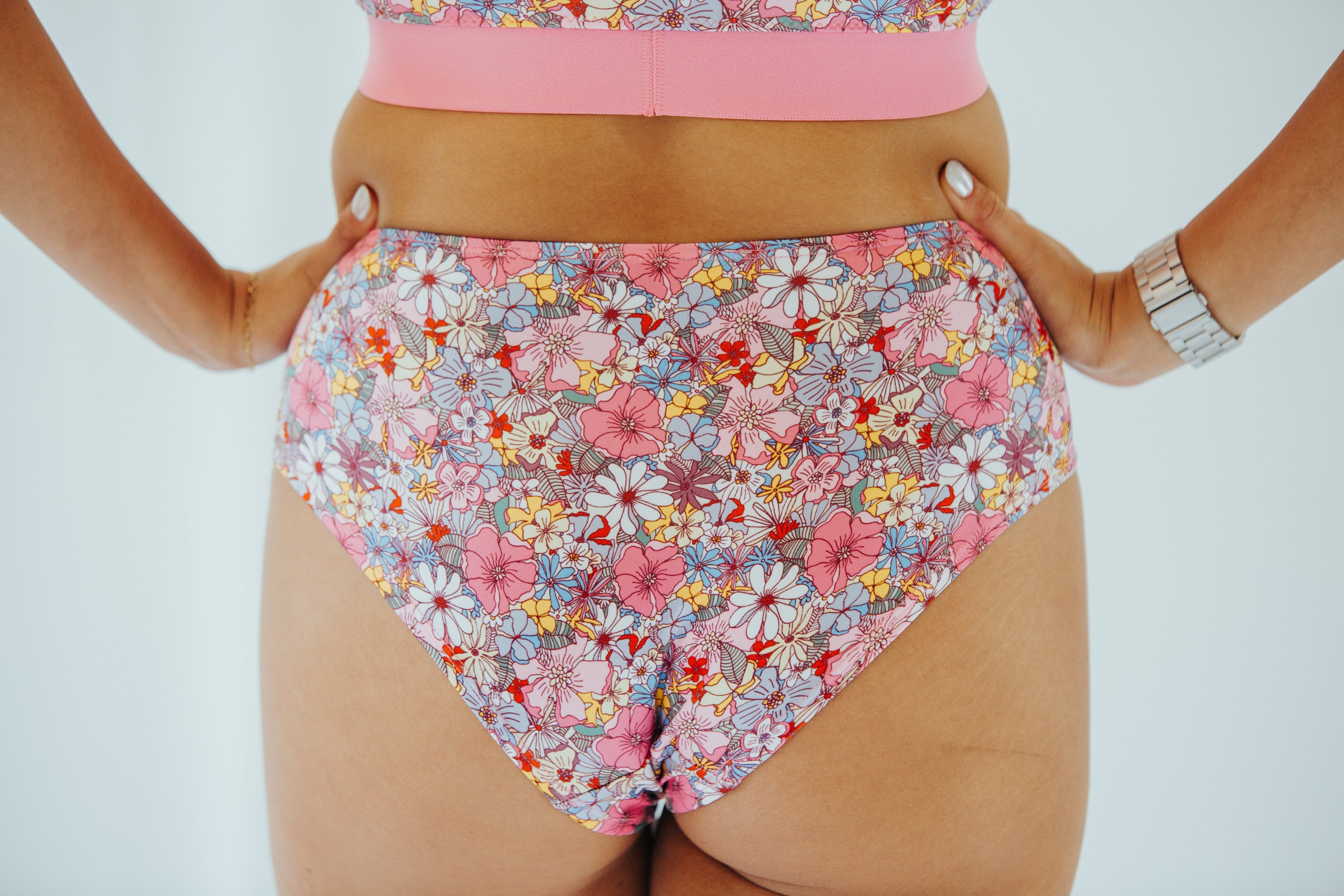 SWOOP | Pink Floral Print Underwear