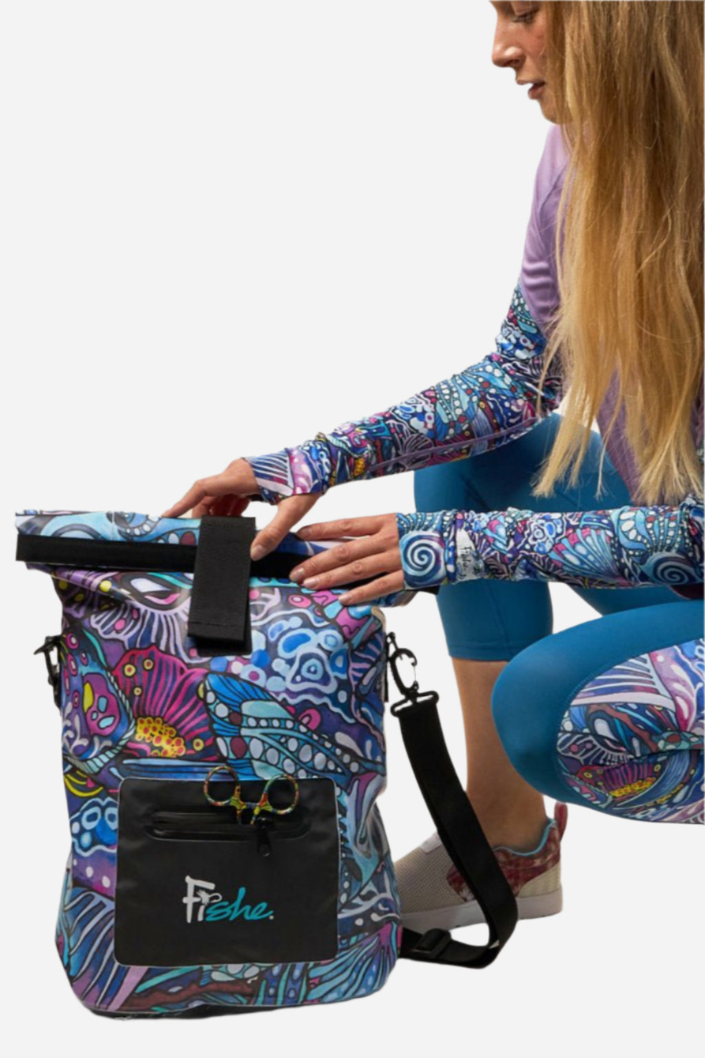 FisheWear | Enchanted Grayling Roll Tote Dry Bag