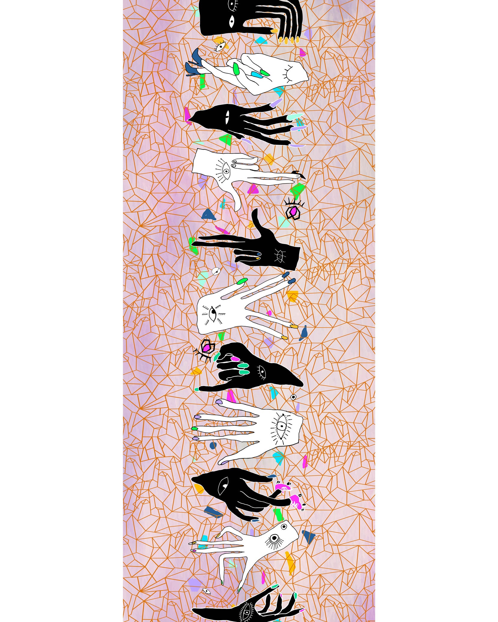 17/18 Golden Stiletto Print
