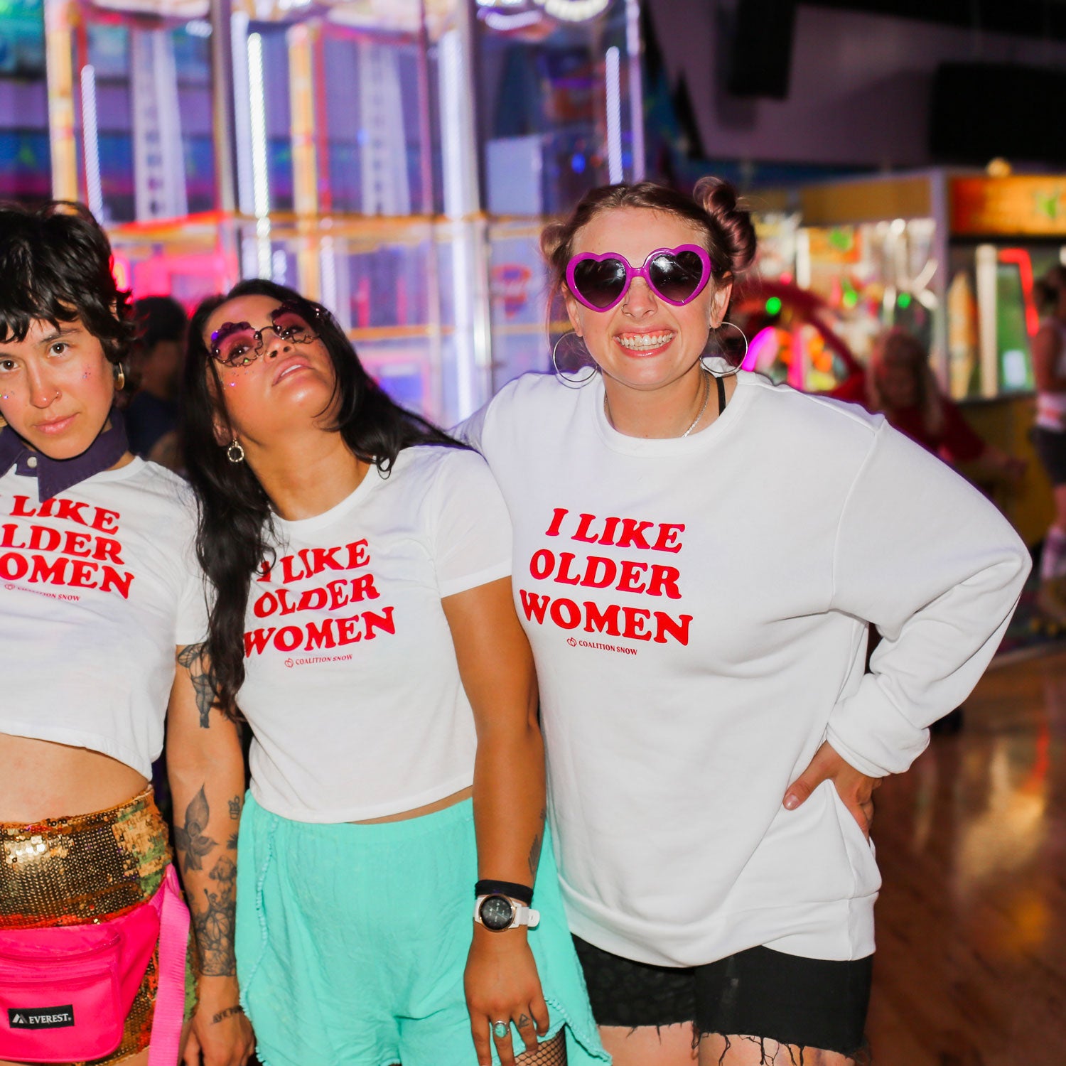 I Like Older Women | White Crewneck Sweatshirt