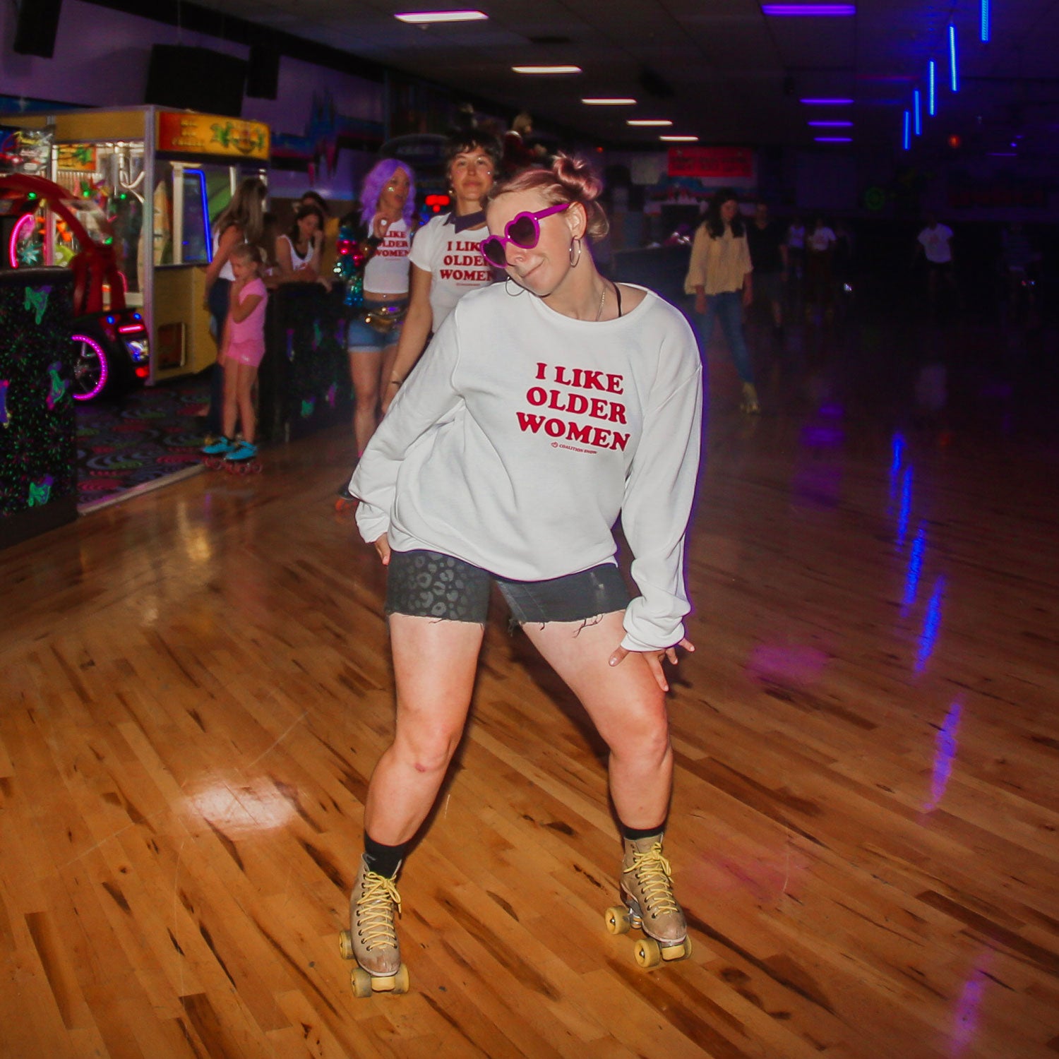 I Like Older Women | White Crewneck Sweatshirt
