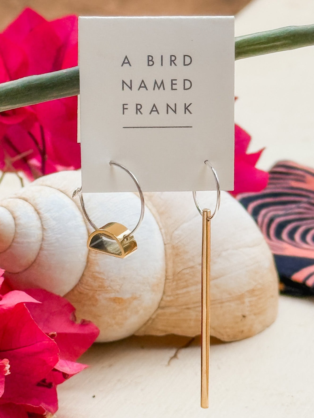 Zawadisha | A Bird Named Frank Falling Light & Setting Sun Earrings
