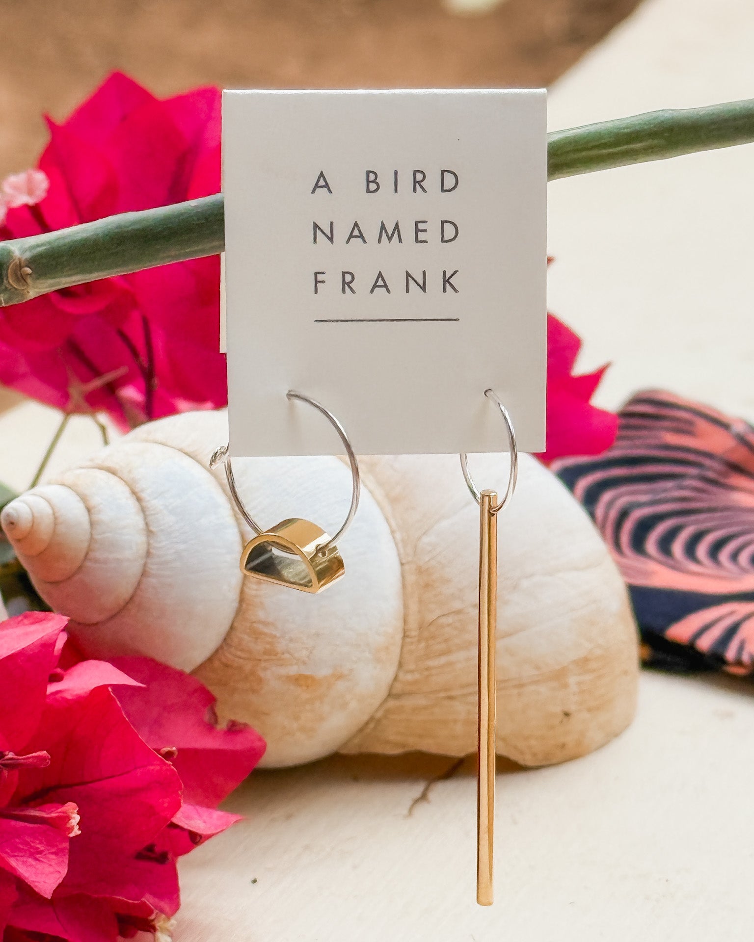 Zawadisha | A Bird Named Frank Falling Light & Setting Sun Earrings