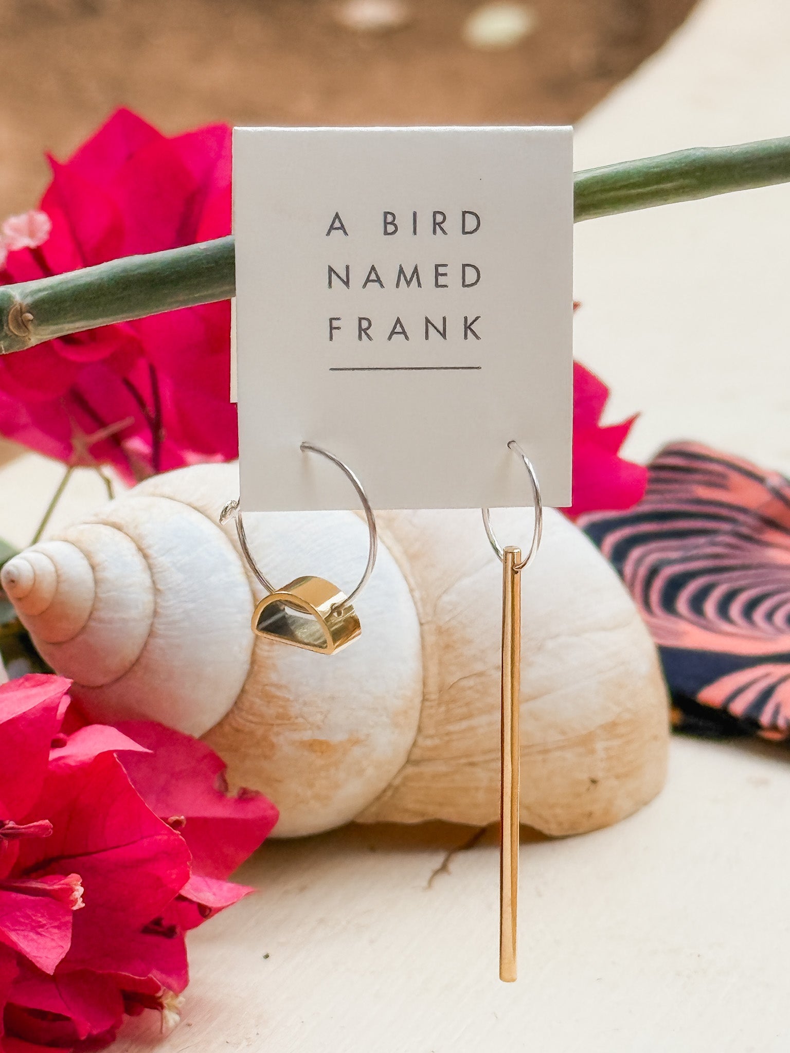 Zawadisha | A Bird Named Frank Falling Light & Setting Sun Earrings