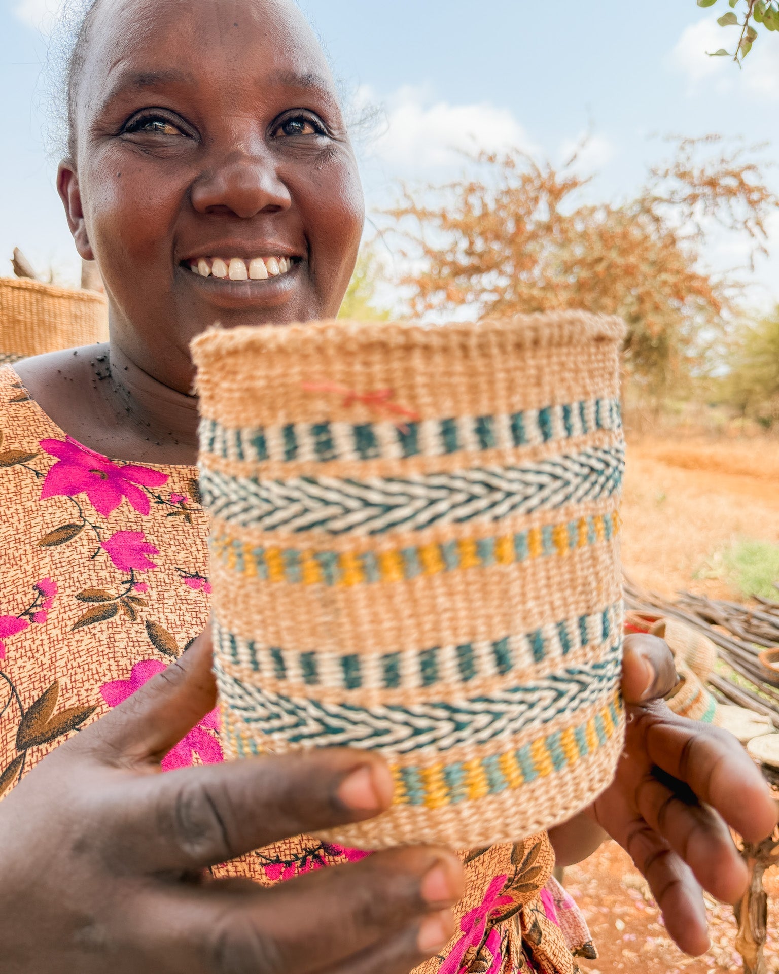Zawadisha | Sisal Thick Weave Basket Tisini na Tano