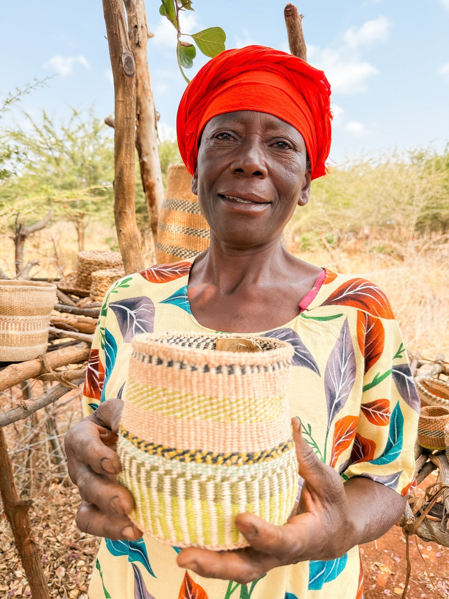 Zawadisha | Sisal Thick Weave Basket Mia Moja