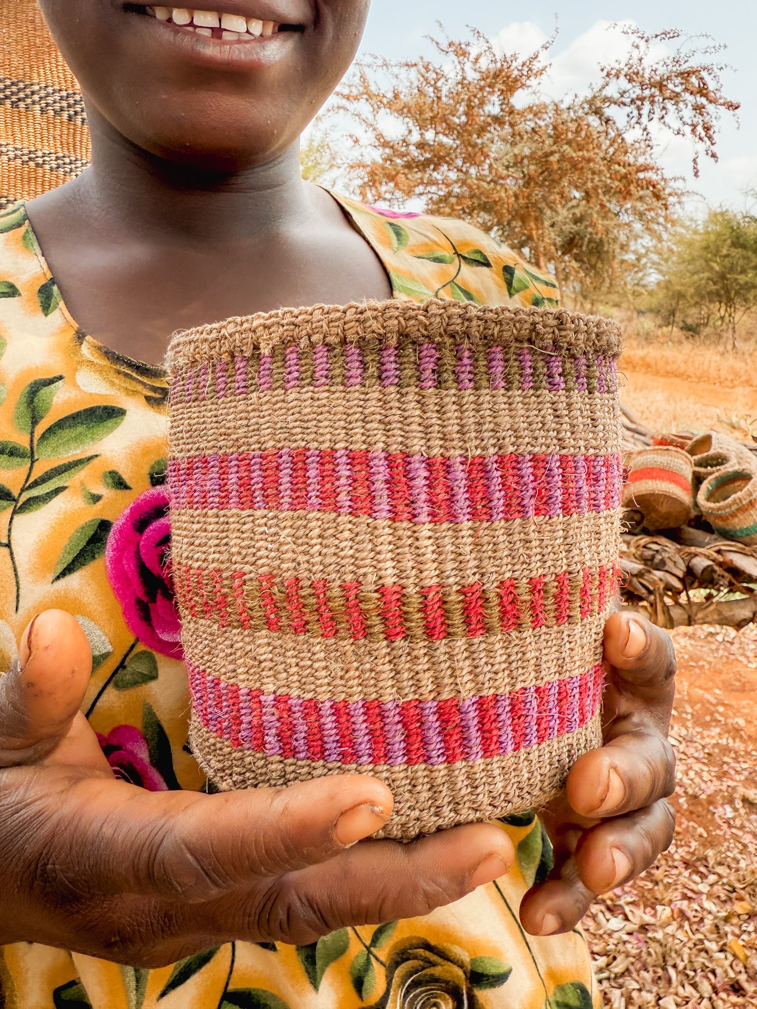 Zawadisha | Sisal Thick Weave Basket Tisini na Saba