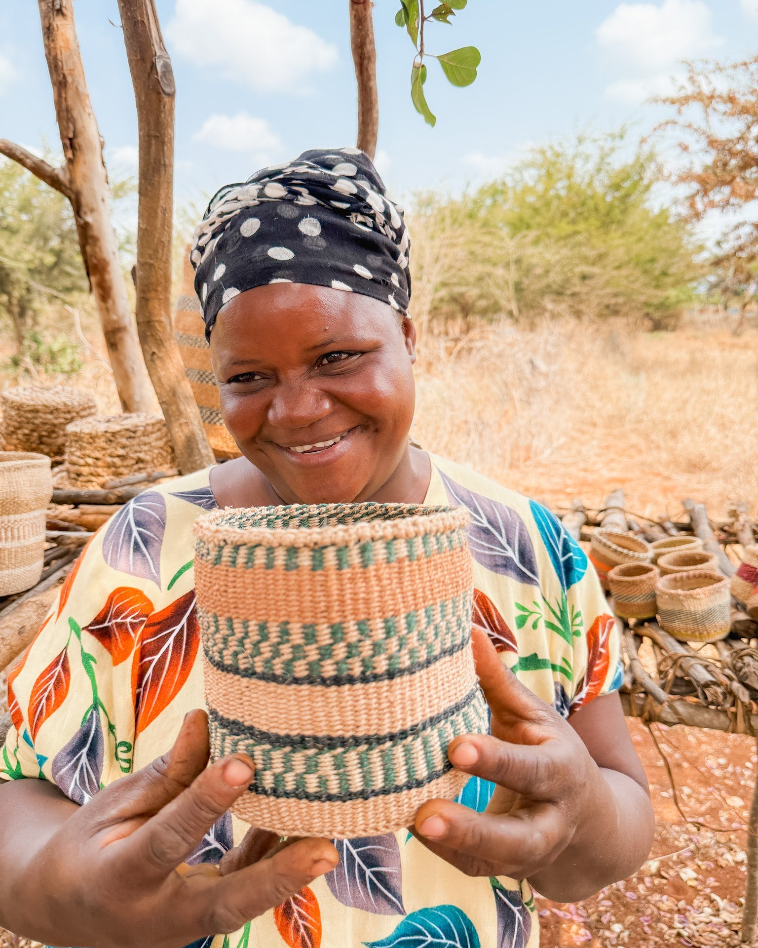 Zawadisha | Sisal Thick Weave Basket Tisini na Nane