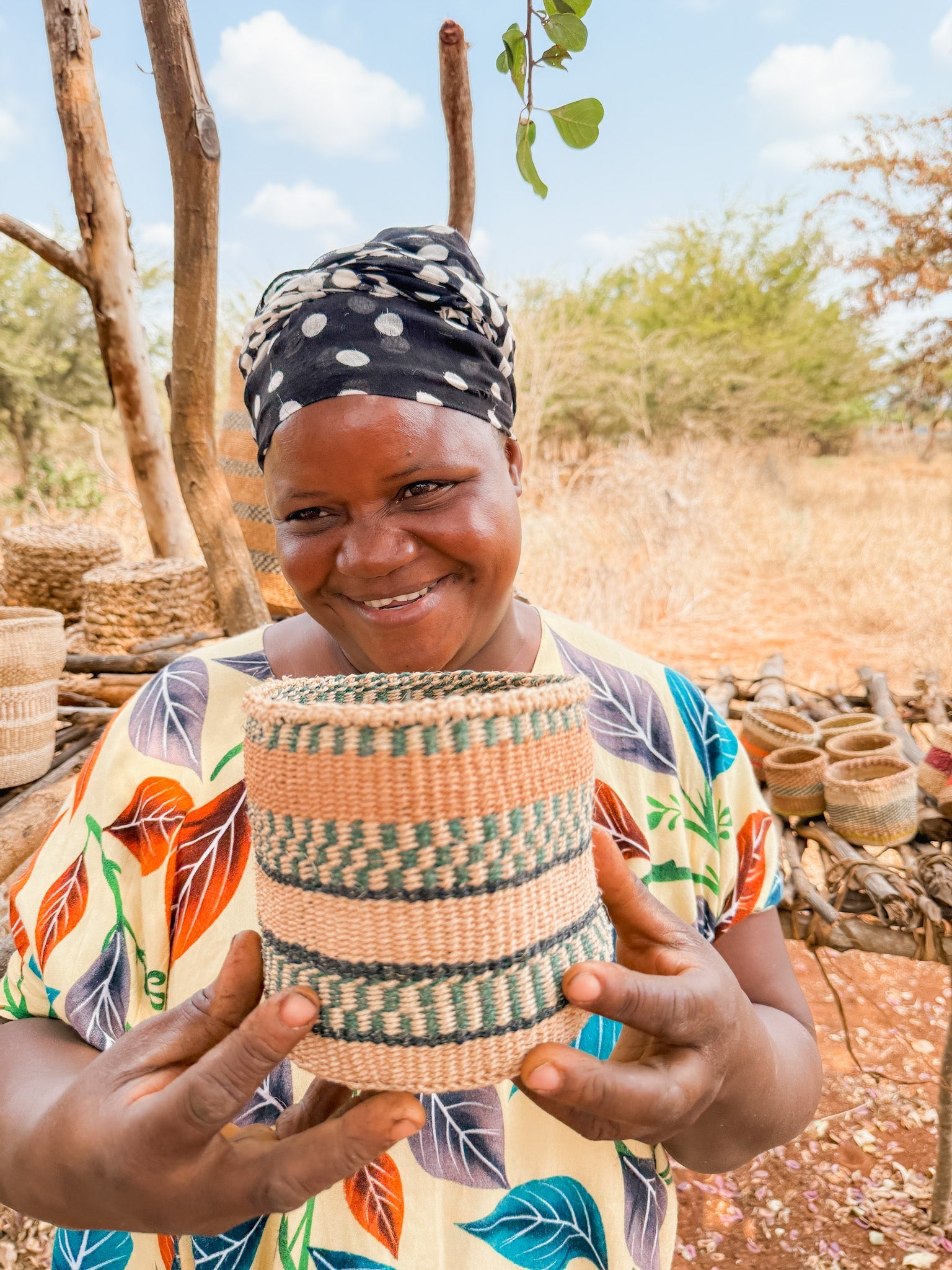 Zawadisha | Sisal Thick Weave Basket Tisini na Nane
