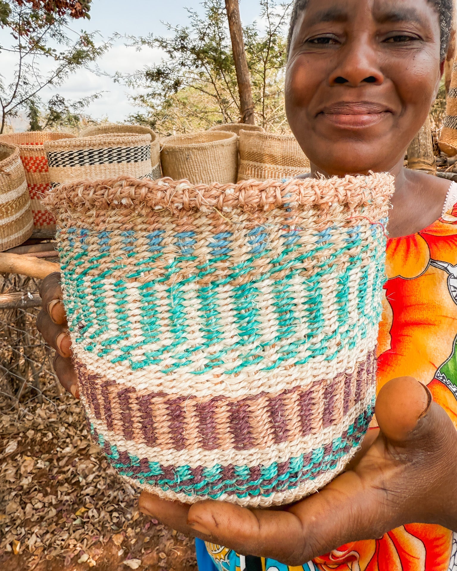 Zawadisha | Sisal Thick Weave Basket Tisini na Tisa