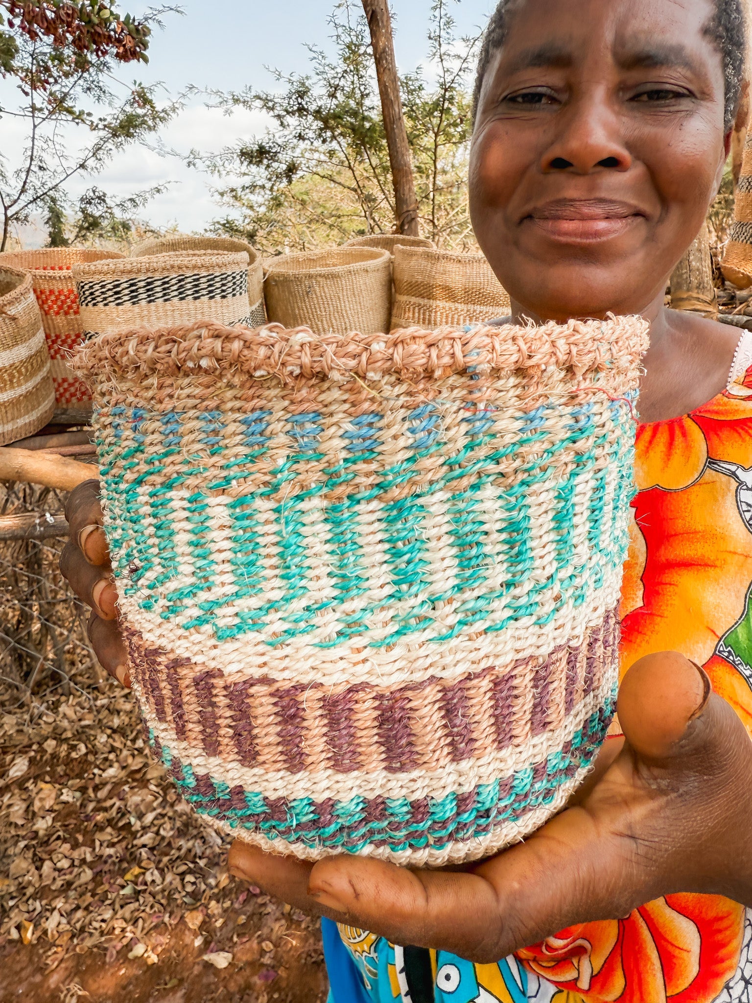 Zawadisha | Sisal Thick Weave Basket Tisini na Tisa