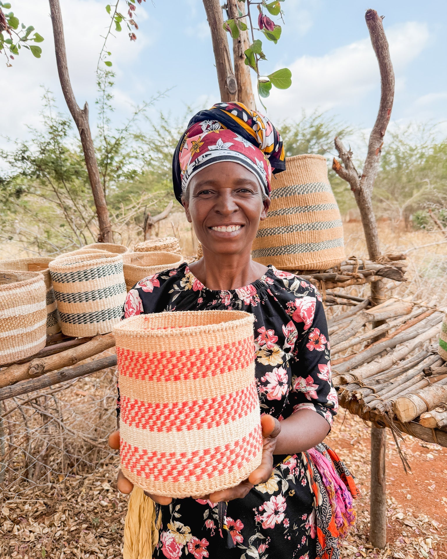 Zawadisha | Sisal Thick Weave Basket Mia na Moja Moja