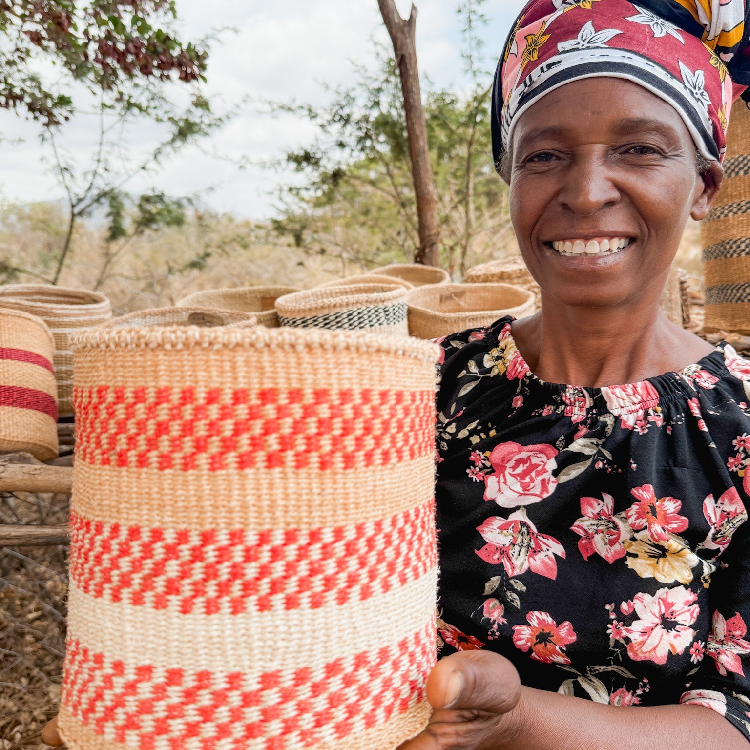 Zawadisha | Sisal Thick Weave Basket Mia na Moja Moja