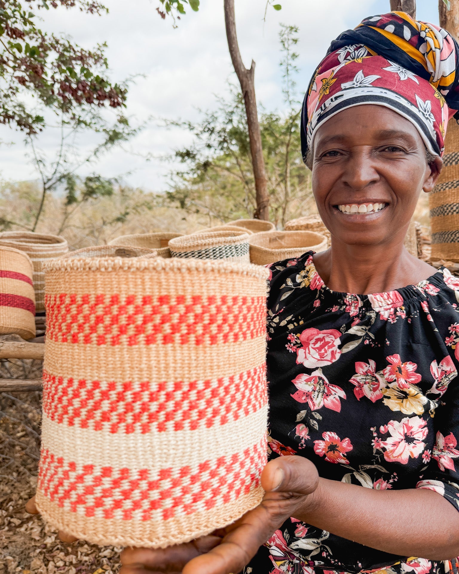 Zawadisha | Sisal Thick Weave Basket Mia na Moja Moja