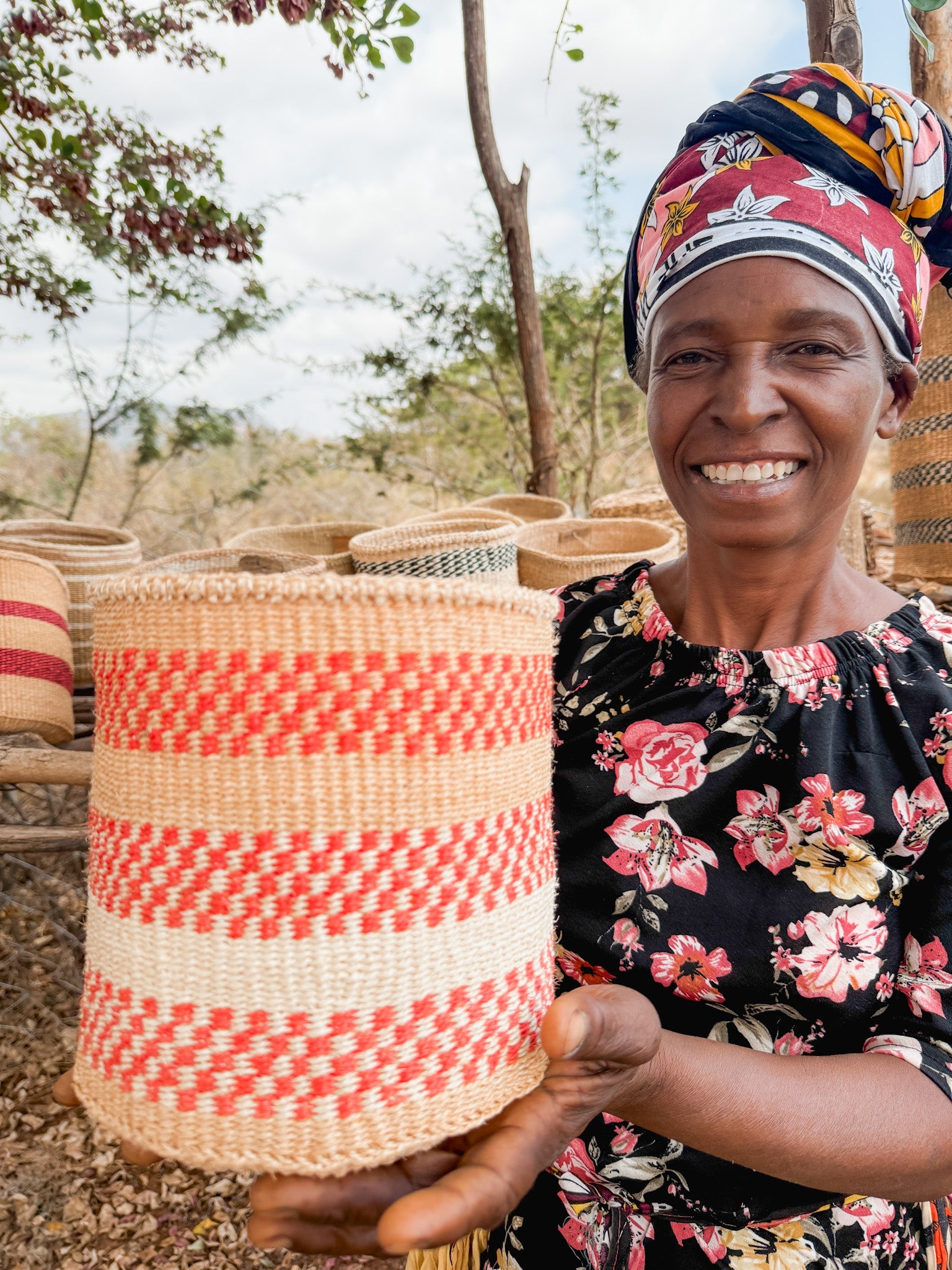 Zawadisha | Sisal Thick Weave Basket Mia na Moja Moja