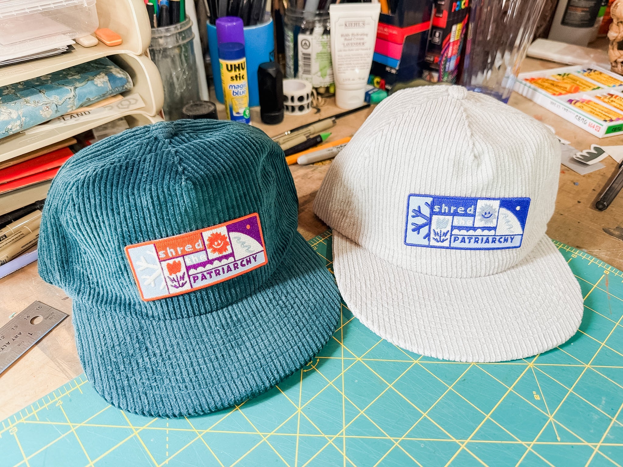 Shred the Patriarchy Woven Patch