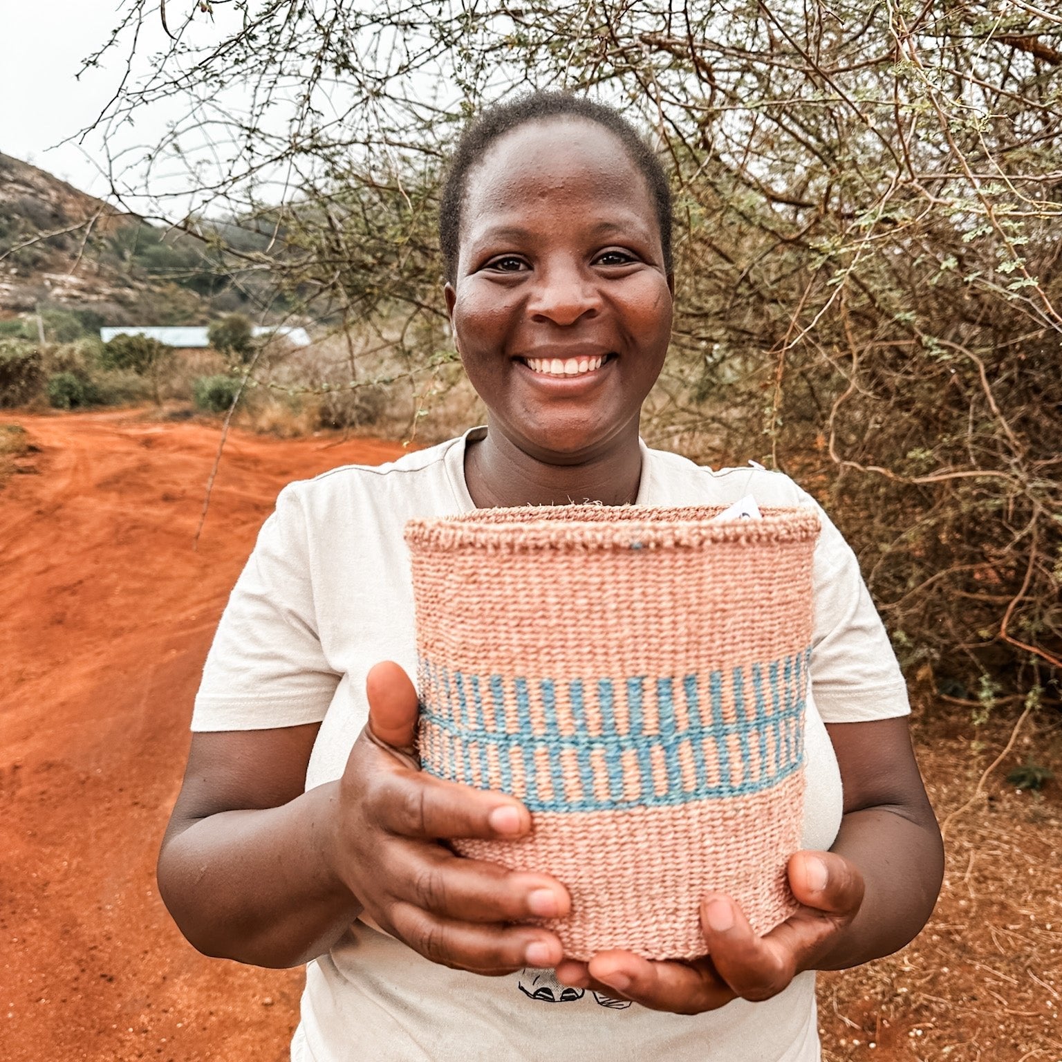 Zawadisha Sisal Thick Weave Basket | Themanini na Mbili