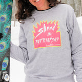 Shred the Patriarchy Crewneck Sweatshirt | Black