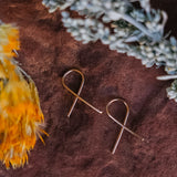 Crooked Trails Silver | Handcrafted Gold Filled Riverbend Earrings