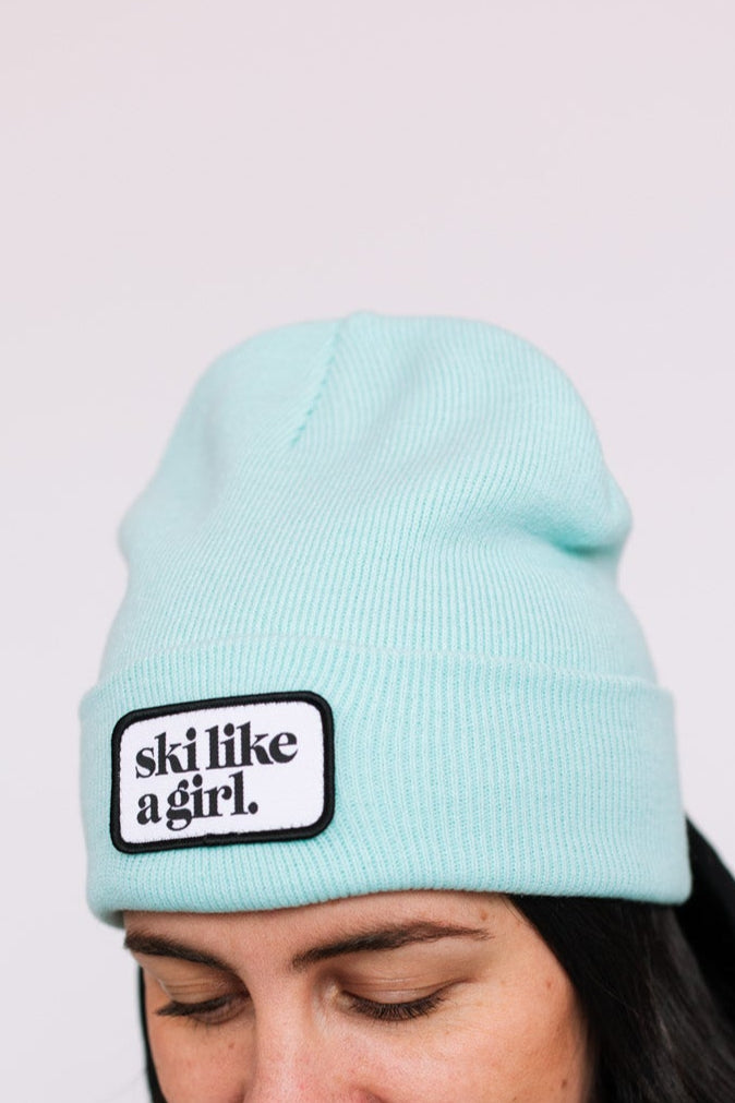 Ski Like A Girl | Arctic Patch Beanie