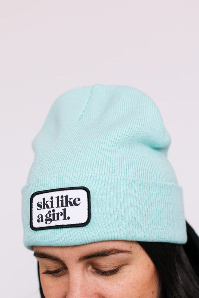 Ski Like A Girl | Arctic Patch Beanie