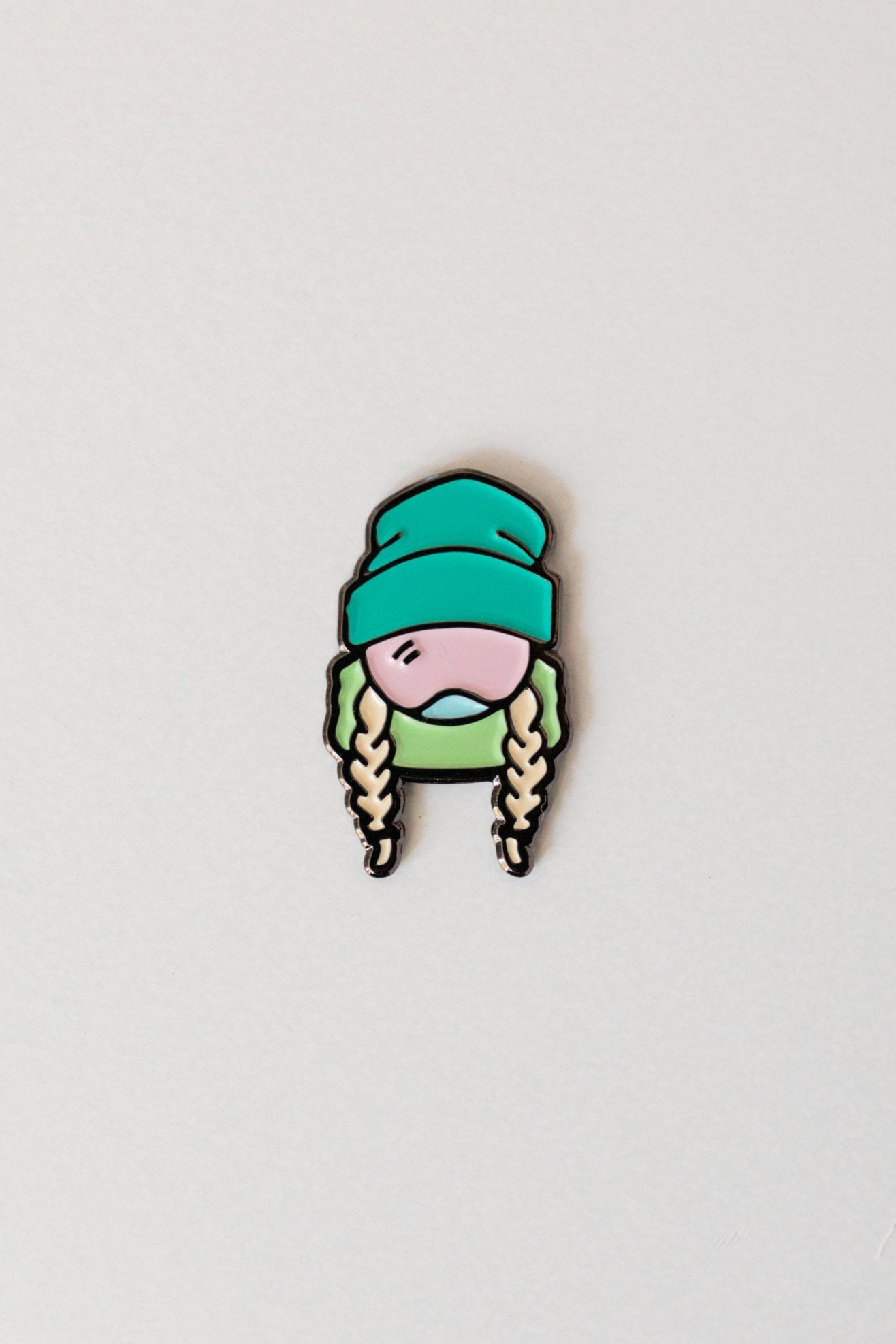 Ski Like A Girl | Sendy Seafoam Pin