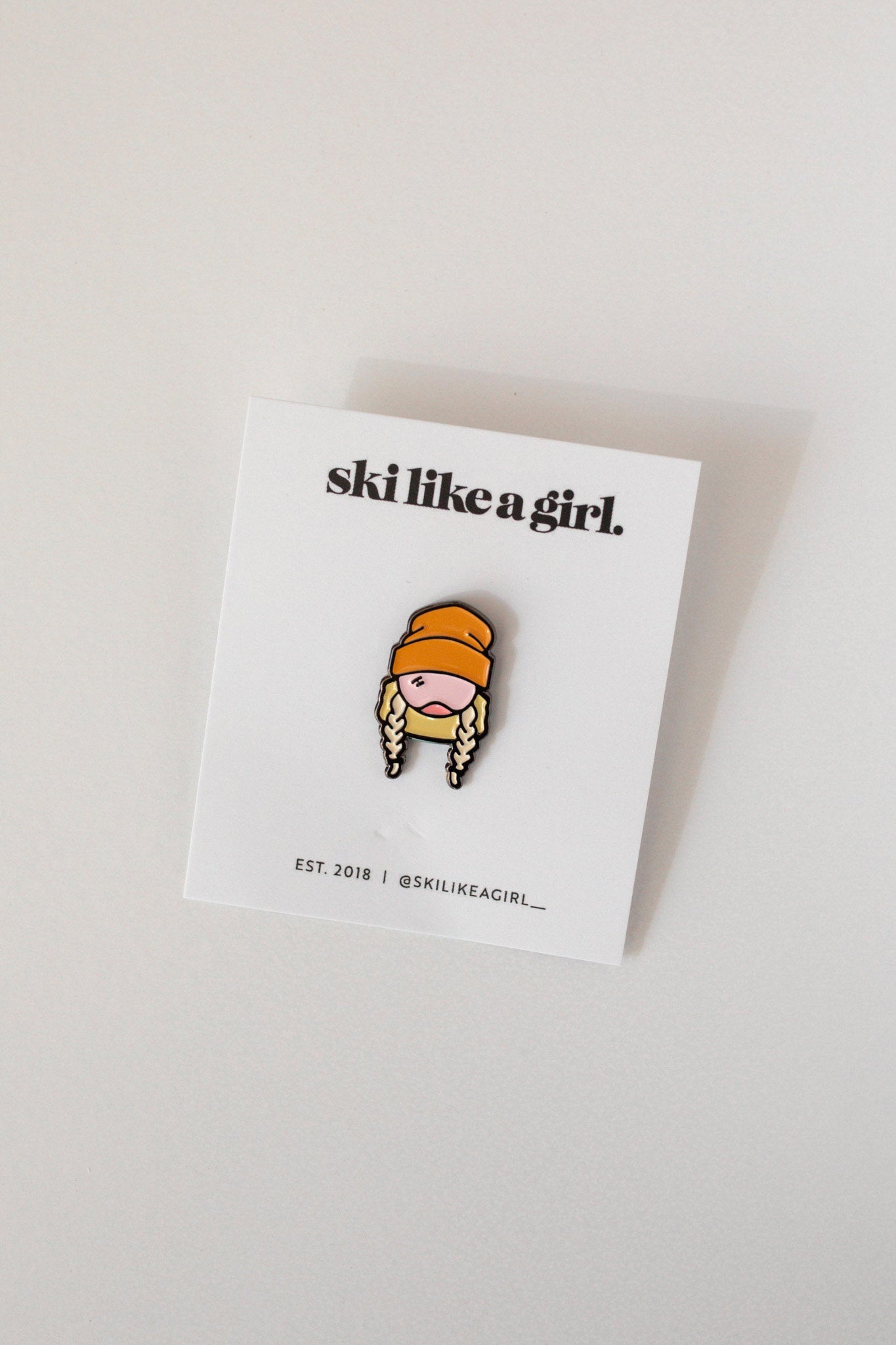 Ski Like A Girl | Sendy Sunshine Pin