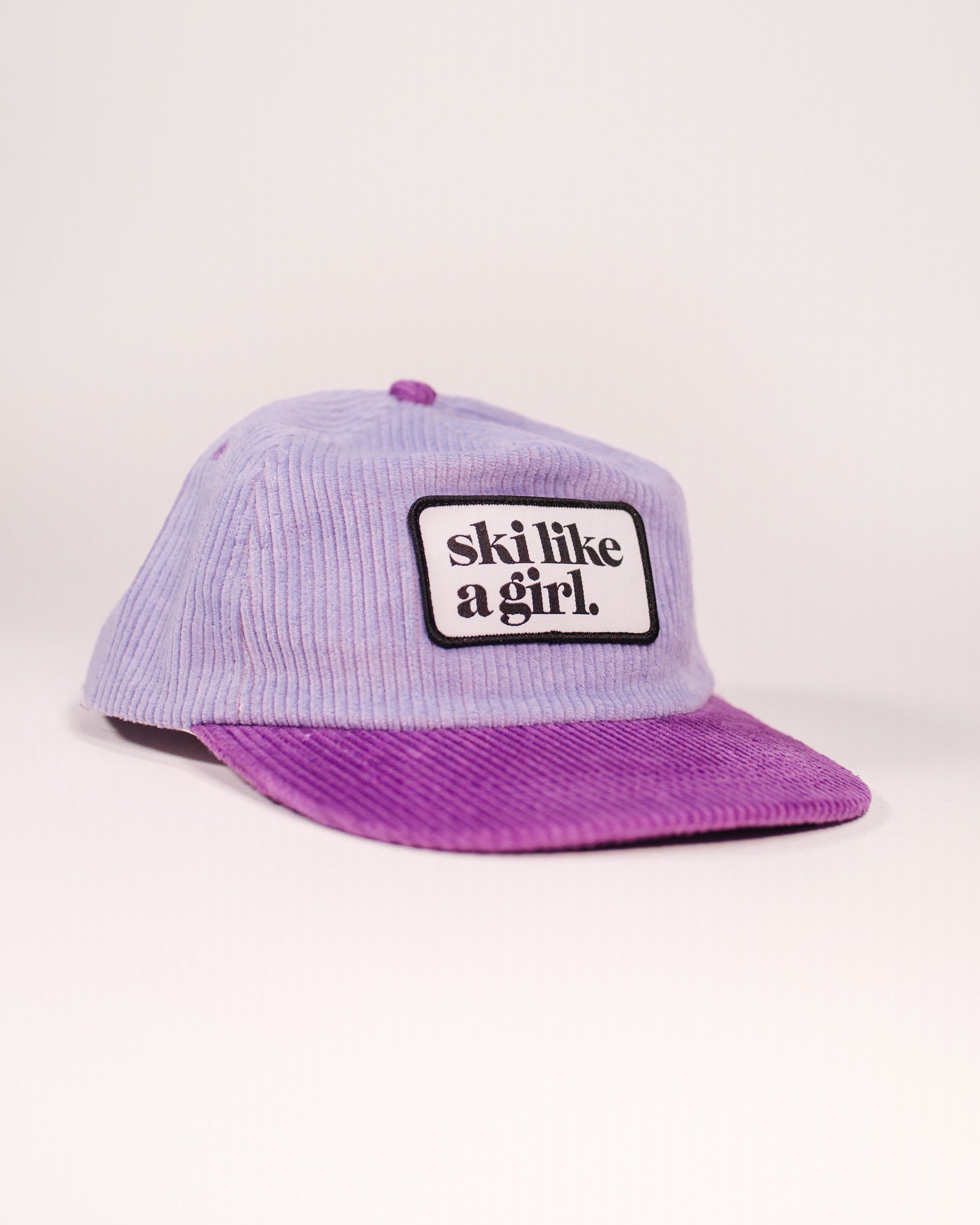 Ski Like a Girl | Purple Classic Patch 5 Panel