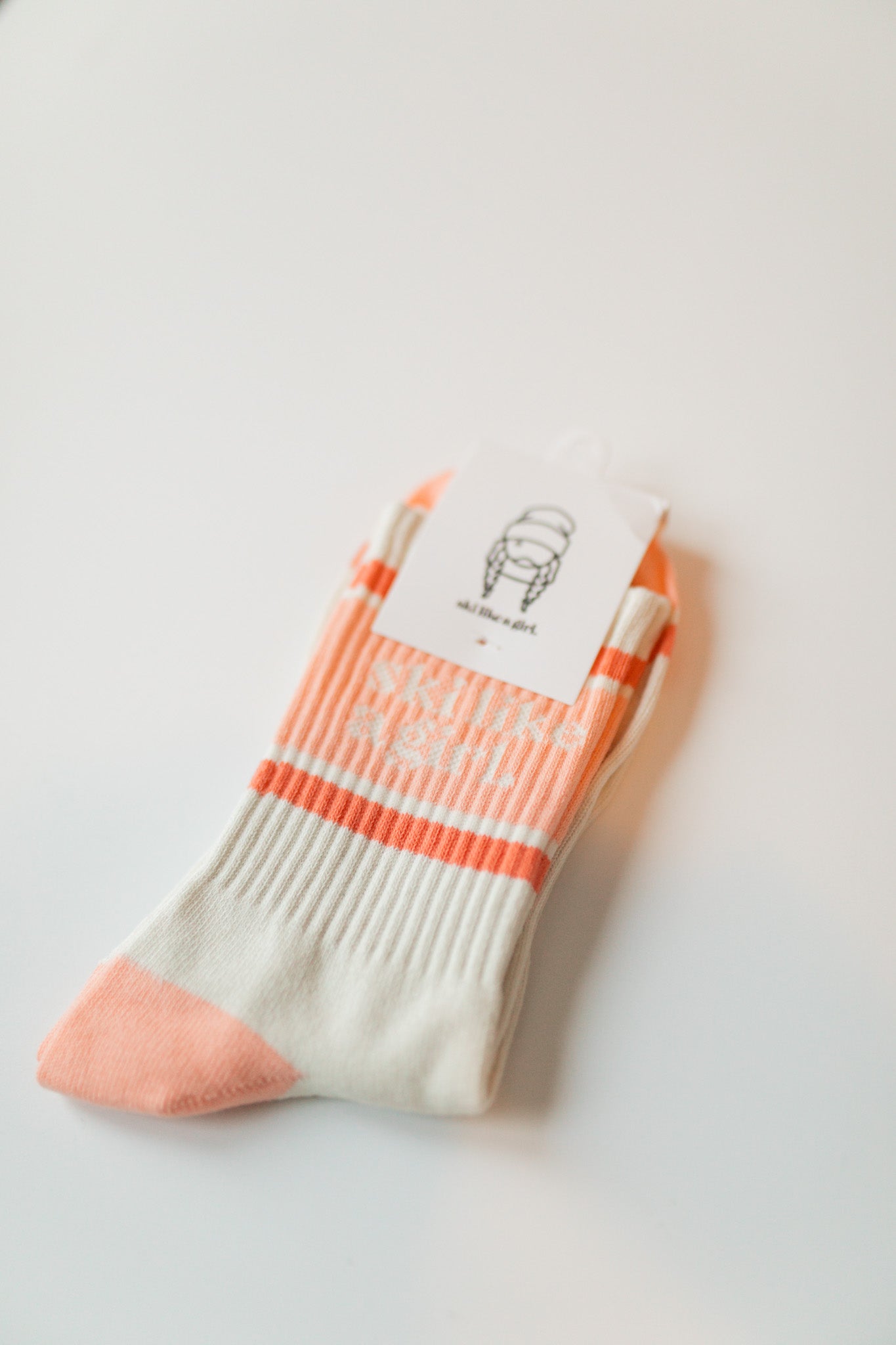 Ski Like a Girl Socks | Peachy