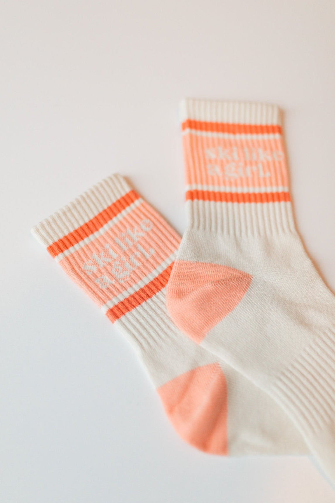 Ski Like a Girl Socks | Peachy