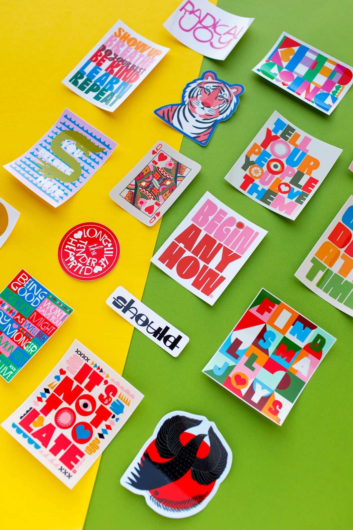 Lisa Congdon Art & Illustration | It's Not Too Late Large Sticker