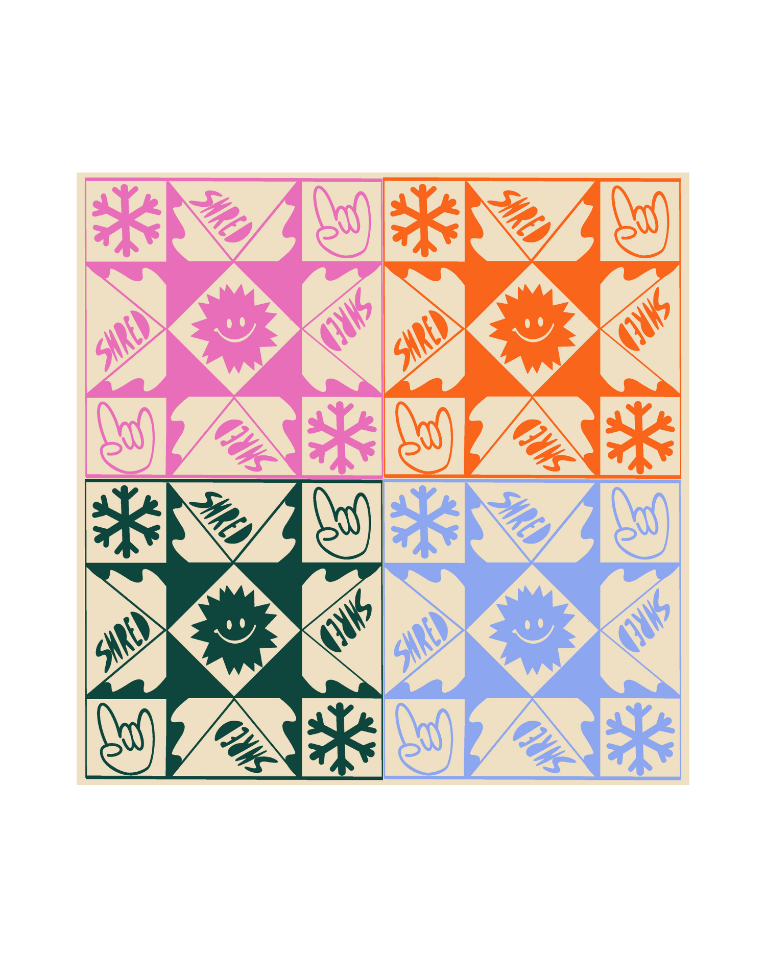 Shred the Patriarchy Quilt Sticker