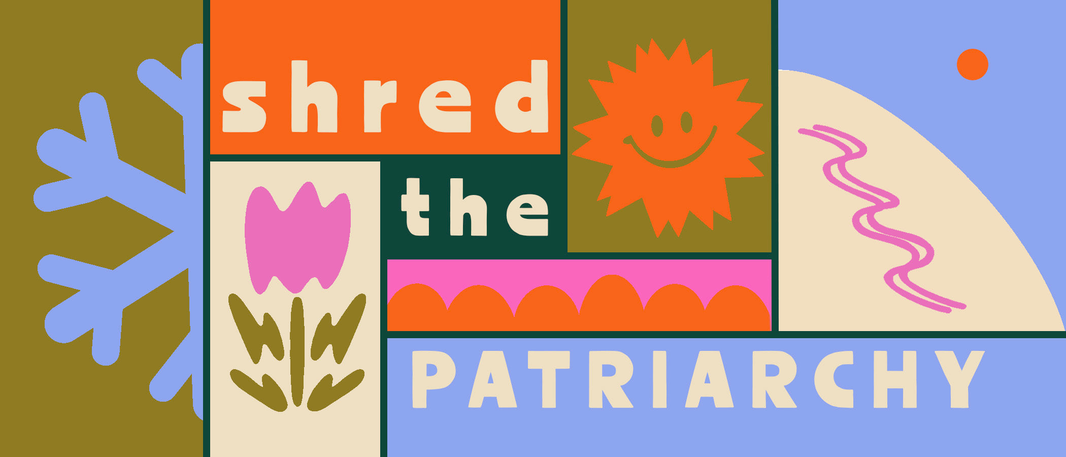 Shred the Patriarchy Bumper & Bottle Sticker