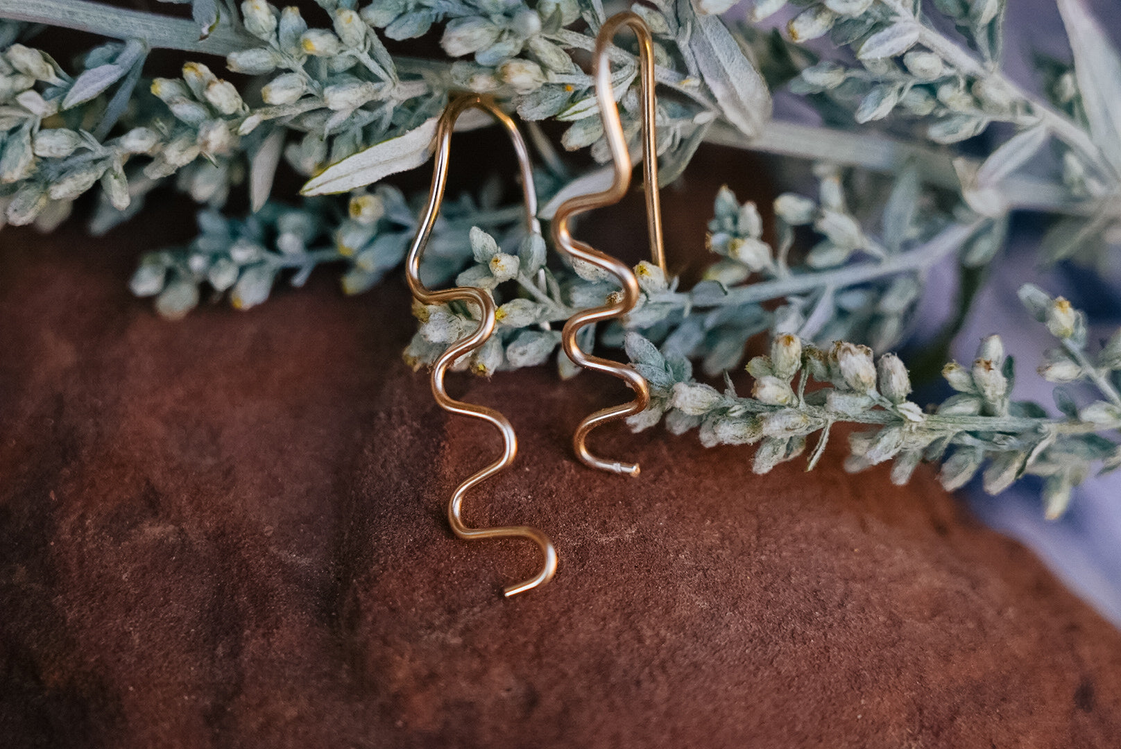 Crooked Trails Silver | Handcrafted Gold Filled Switchback Earrings