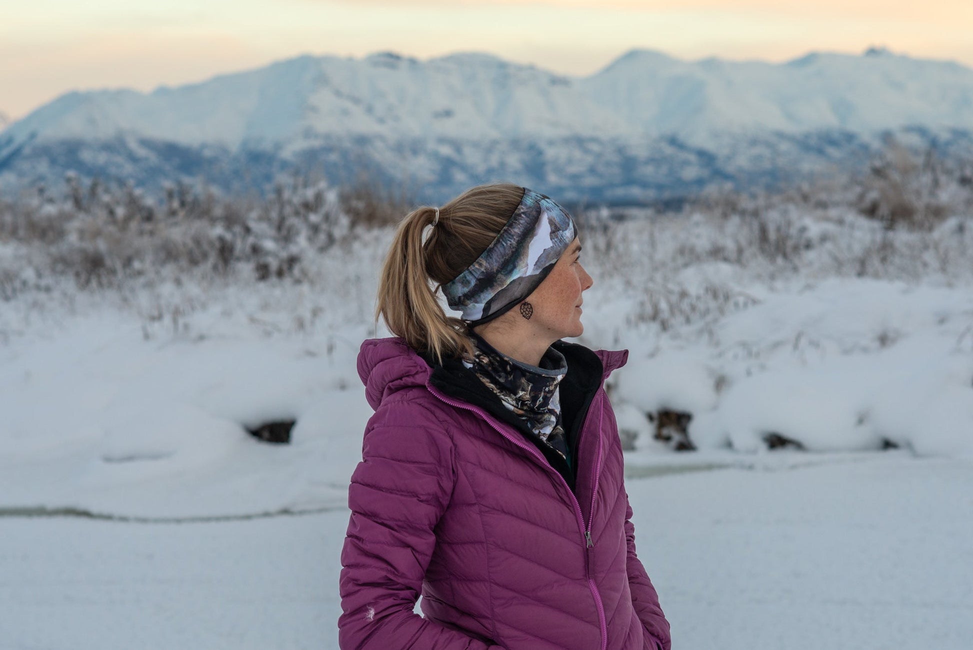 Alpine Fit | Mountain V Merino Wool Neck Warmer