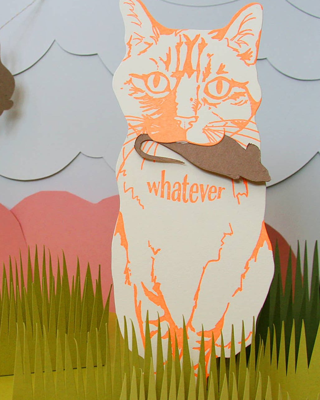 Blackbird Letterpress | Whatever Cat Gift Card