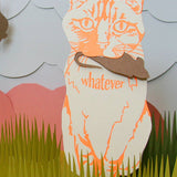 Blackbird Letterpress | Whatever Cat Gift Card