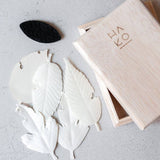 HA KO Paper Incense | Wooden Box Set of 5 With Incense Mat