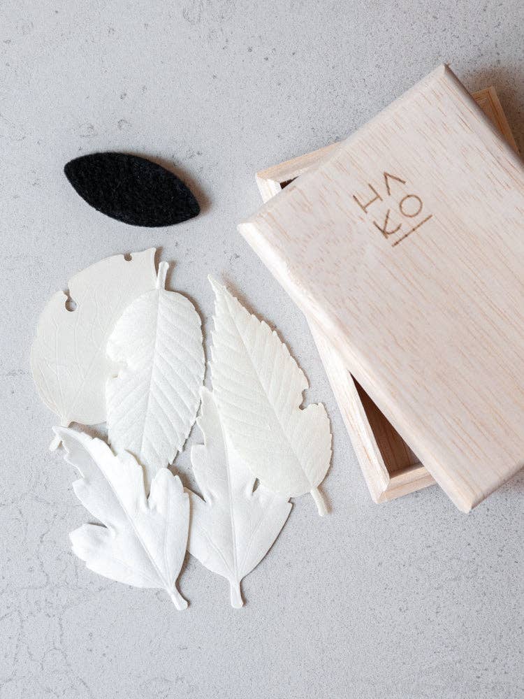 HA KO Paper Incense | Wooden Box Set of 5 With Incense Mat