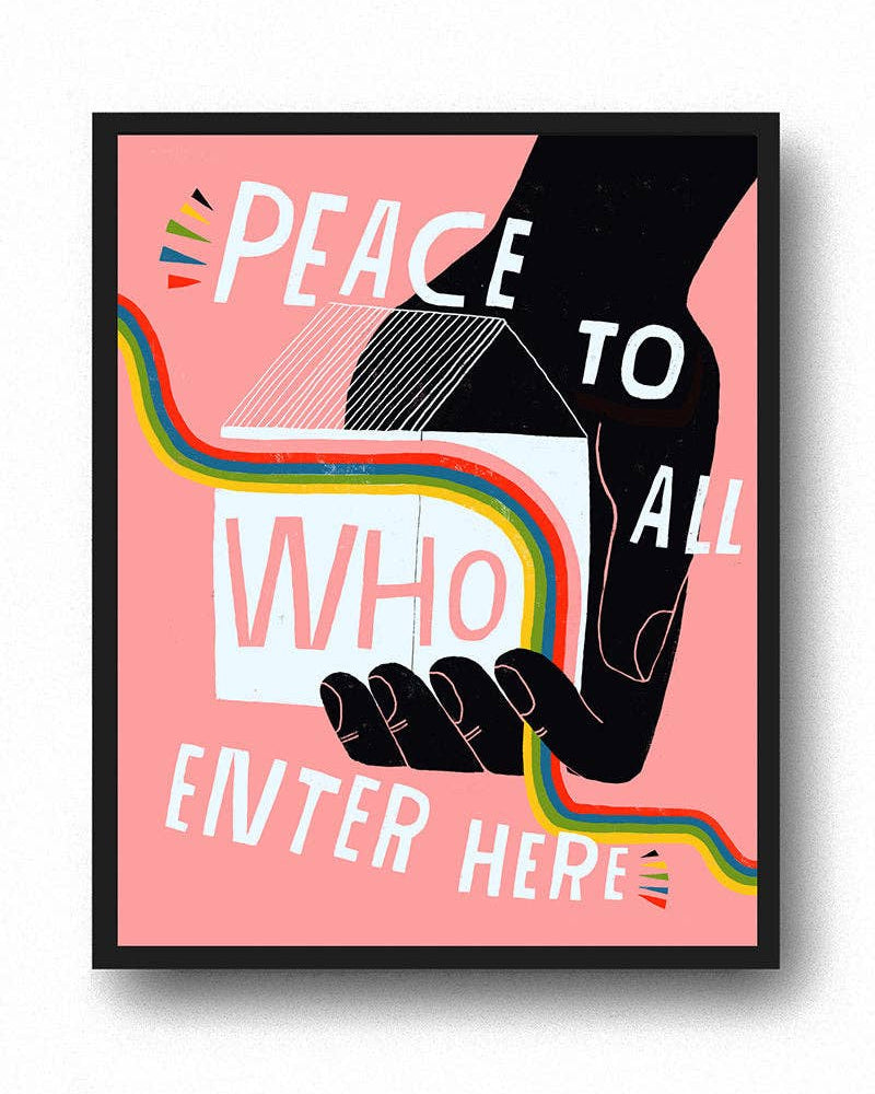 Lisa Congdon Art & Illustration | Peace To All Who Enter Here "