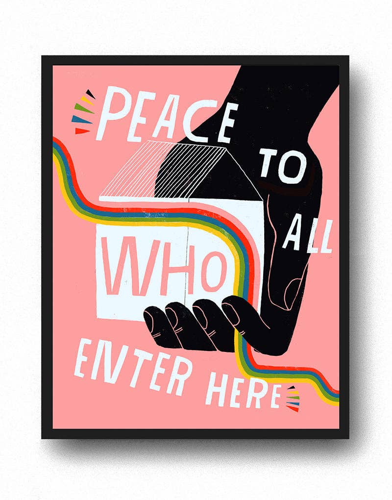 Lisa Congdon Art & Illustration | Peace To All Who Enter Here "
