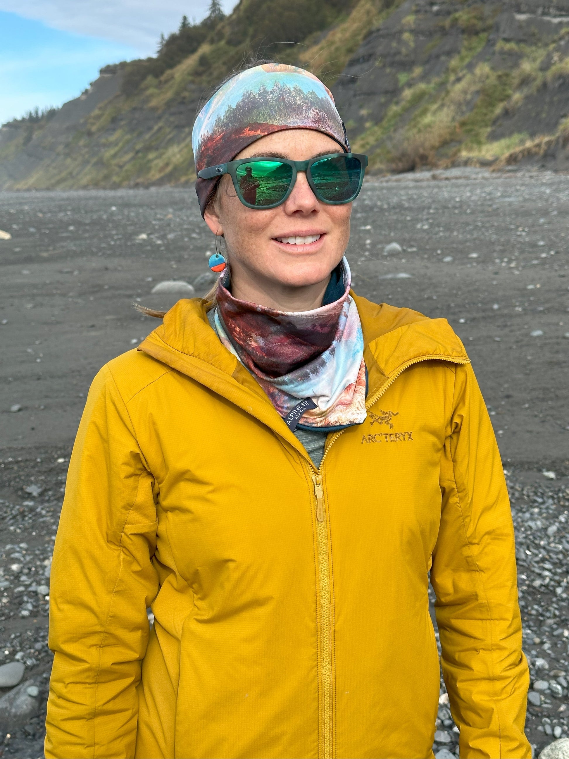 Alpine Fit | Mountain V Merino Wool Neck Warmer