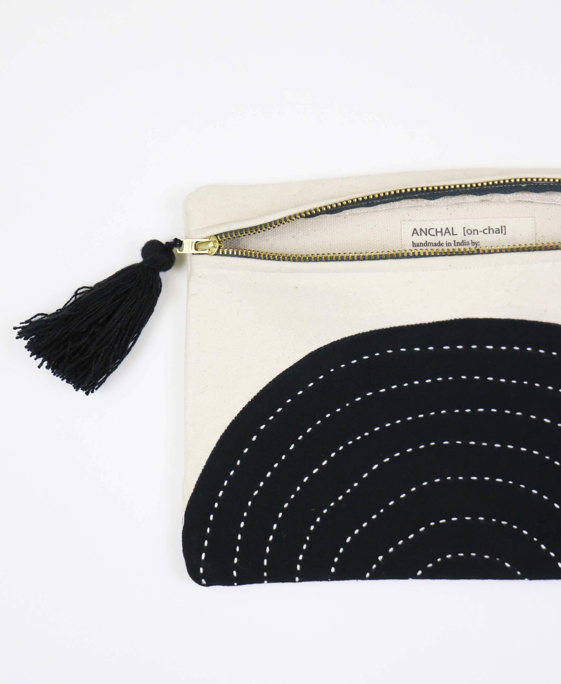 Anchal | Charcoal Eclipse Pouch