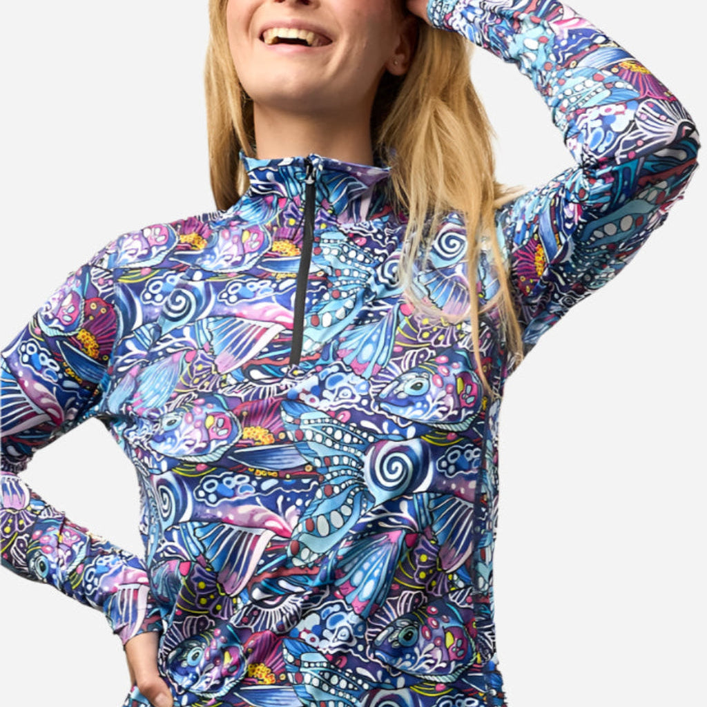 FisheWear | Enchanted Grayling 1/4 Zip Sunshirt