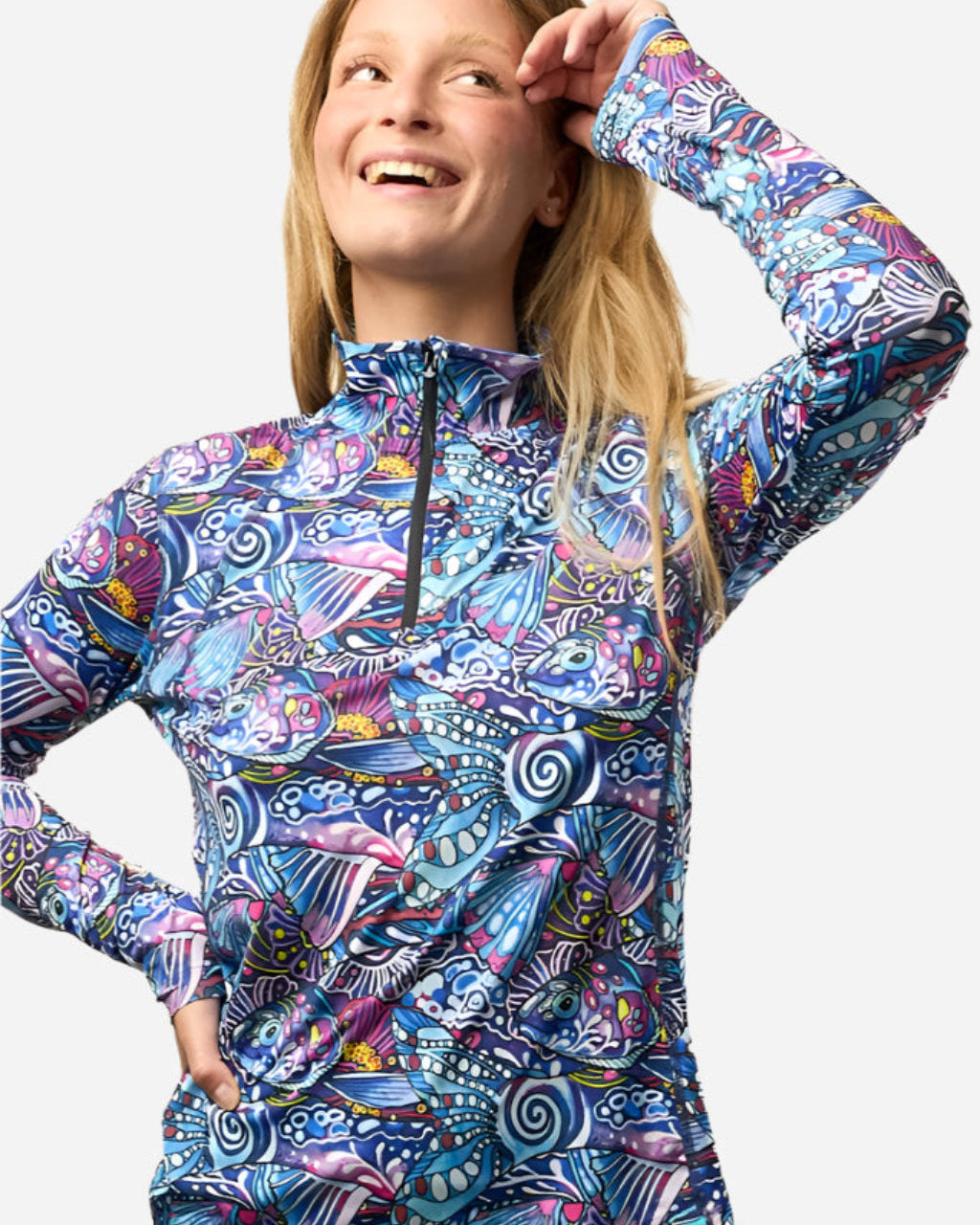 FisheWear | Enchanted Grayling 1/4 Zip Sunshirt